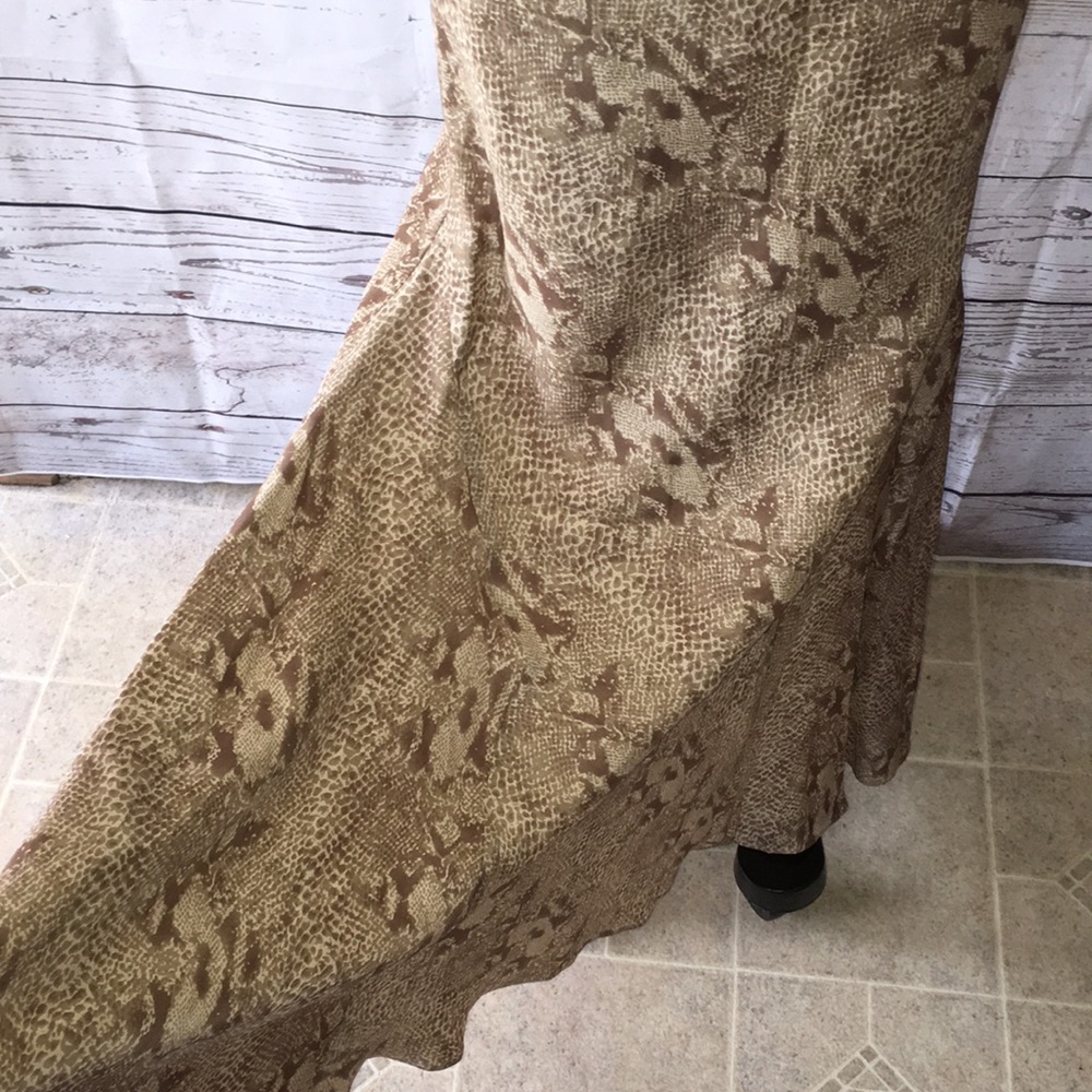 HAUTE HIPPIE NWOT BIAS CUT REAL SILK MAXI SKIRT BADAZZ - Picture 7 of 16